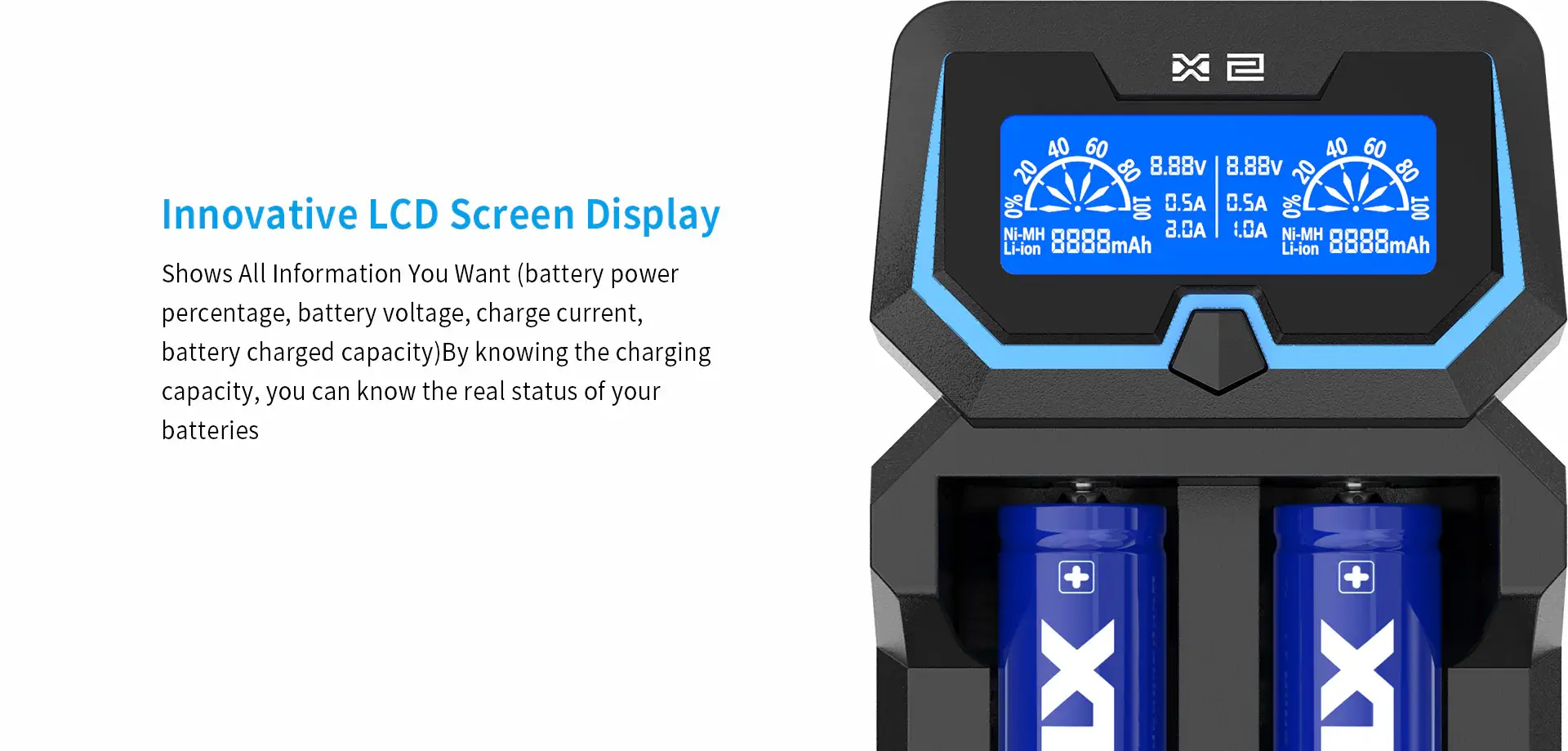XTAR X2 2 BAY CHARGER