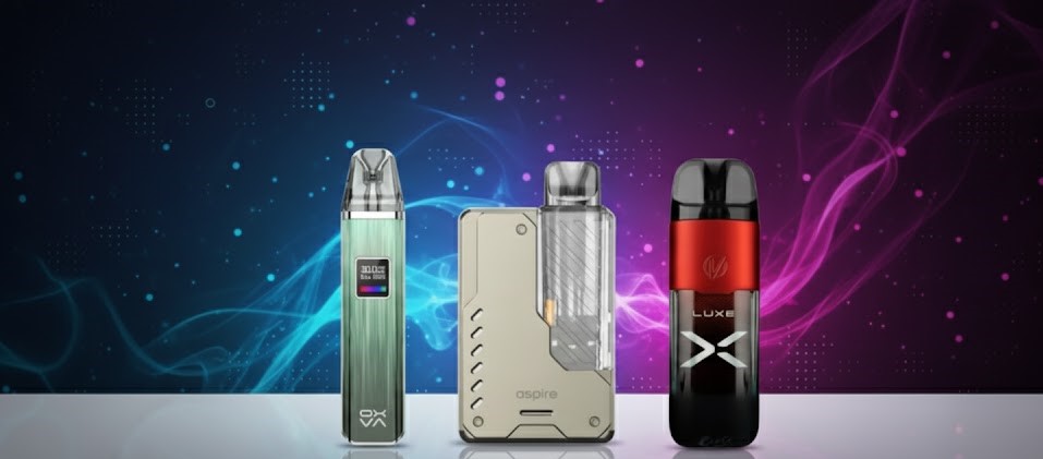 Elf Bar and Crystal pod kits for smooth MTL and DTL vaping.