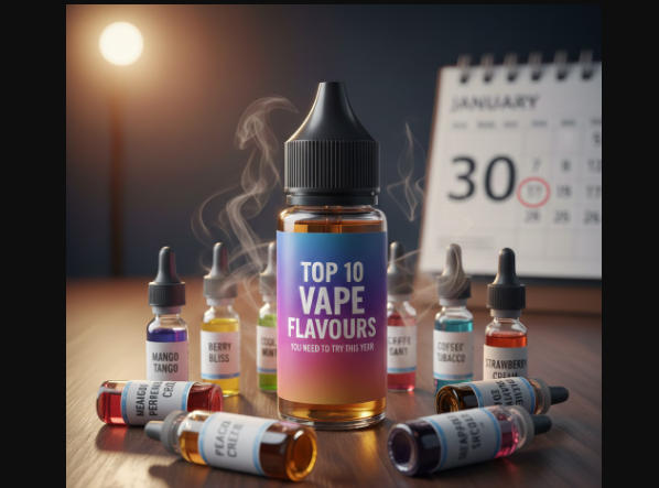 Variety of vape juice bottles showing different flavour profiles at Irresistible Vapes