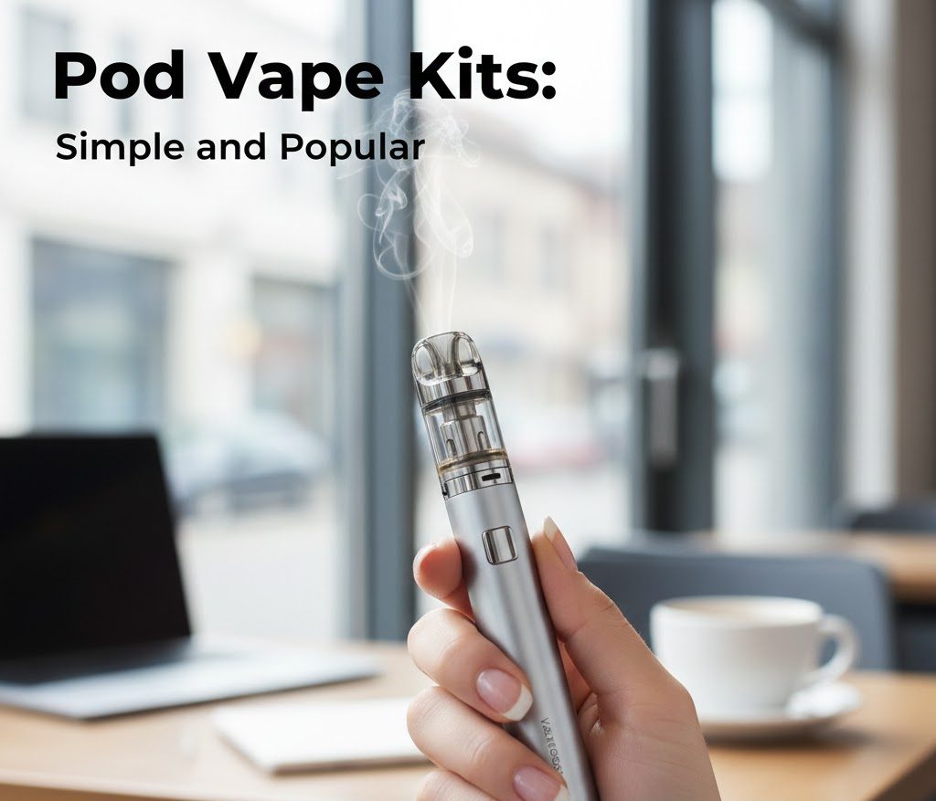 Selection of UK vape kits including pod, AIO, and sub-ohm devices